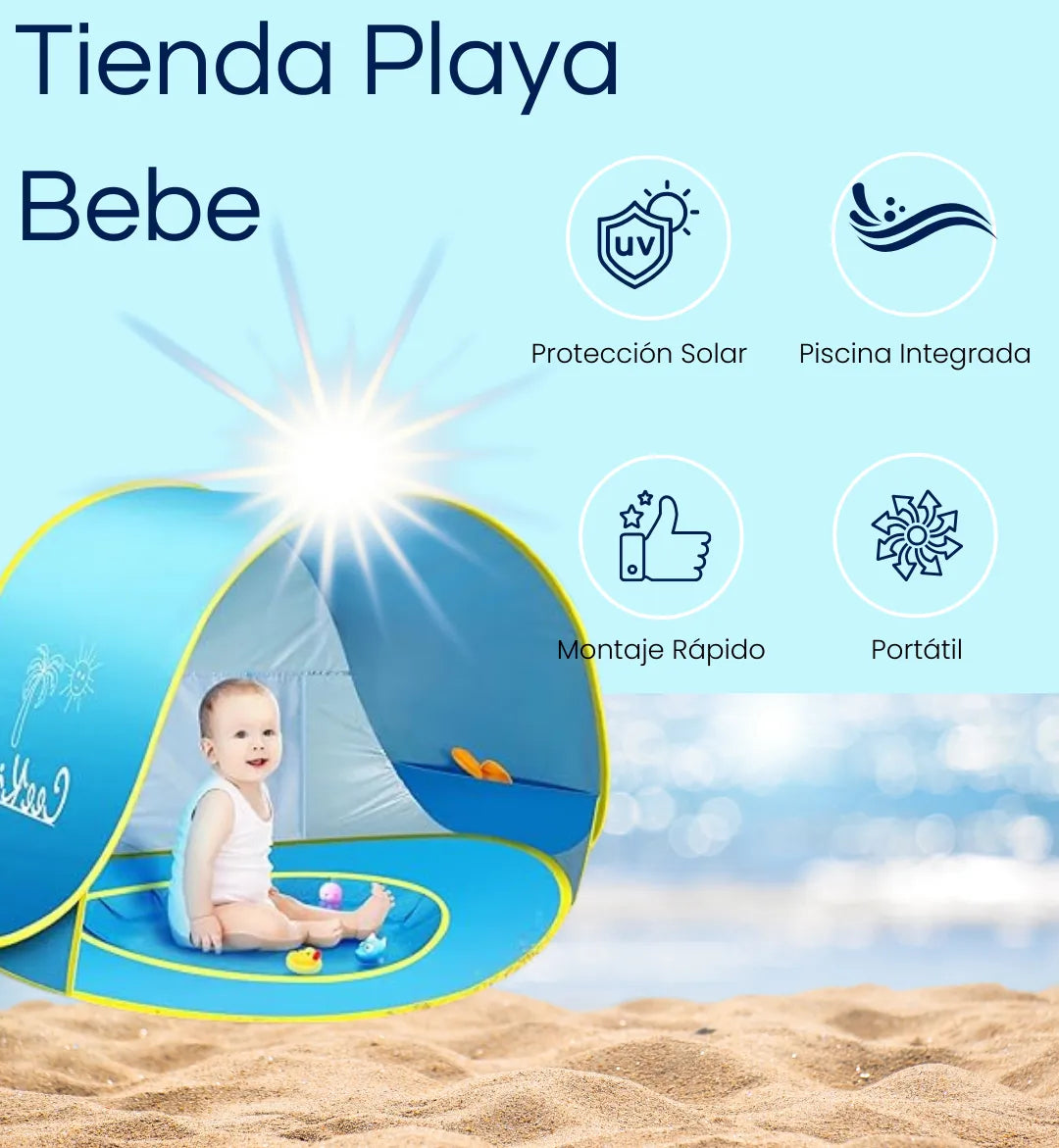 Carpa de bebe playera con piscina - KIDS™️